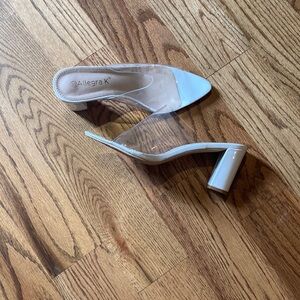 Allegra K clear heels